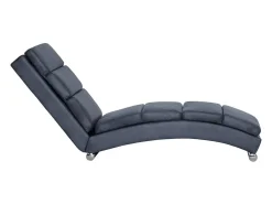 Chaise longue camurça artificial cinzento PT787067