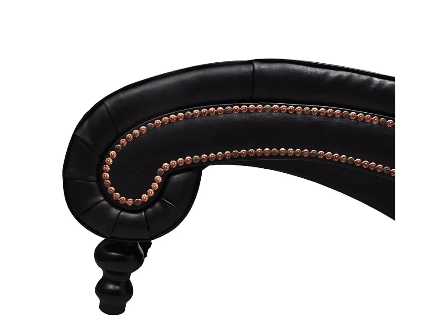Chaise longue couro artificial castanho PT405136
