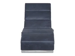 Chaise longue de massagens camurça artificial cinzento PT474682