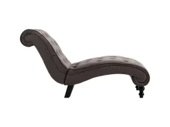 Chaise longue em veludo cinzento PT463446