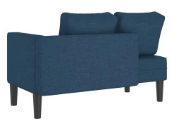 Chaise lounge com almofadões tecido azul PT131304