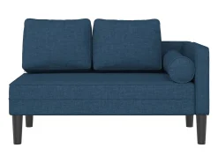 Chaise lounge com almofadões tecido azul PT131304