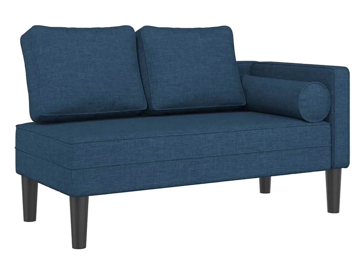 Chaise lounge com almofadões tecido azul PT131304