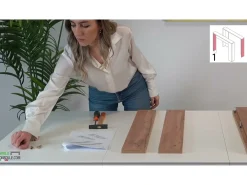 CLARA - Mesa consola fina em carvalho extensível de 25 cm a 2 metros - extensões integradas - até 8 pessoas - envio gratuito