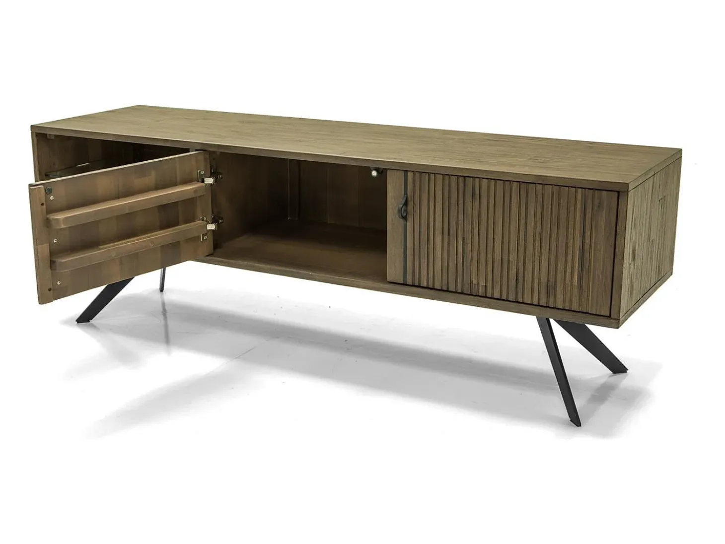 Cómoda 160x55x45 cm castanha massa masl01