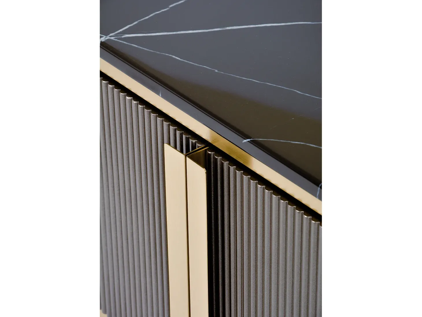 Cómoda 200x60x40 cm cinza escuro estilosa st382a