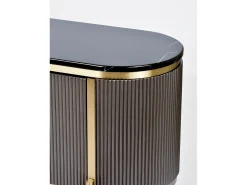 Cómoda 200x60x40 cm cinza escuro estilosa st382a