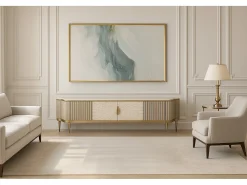 Cómoda 200x52x40 cm dourada estilosa st905