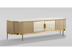 Cómoda 200x52x40 cm dourada estilosa st905