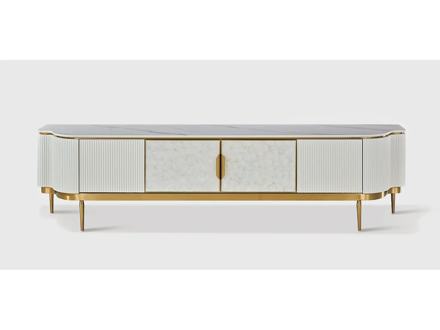 Cómoda 200x52x40 cm dourada estilosa st905c