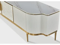 Cómoda 200x52x40 cm dourada estilosa st905c