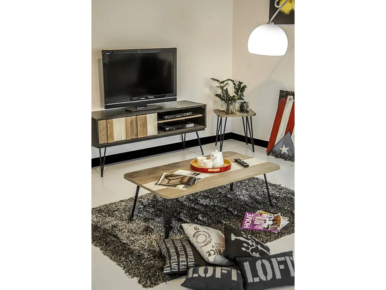 Cómoda 150x55x45 cm preta adesso adesl01