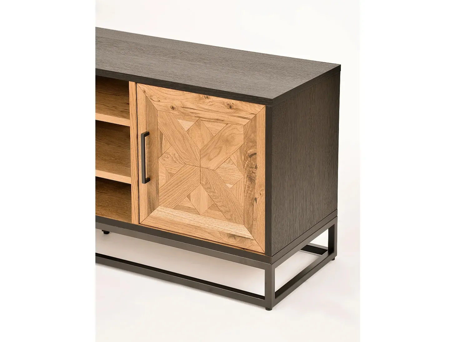 Cómoda 133x55x39 cm preta Indus IN25-2