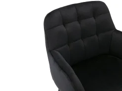 Conjunto de 2 bancos altos em veludo e metal - Preto - PEGA de Pascal Morabito