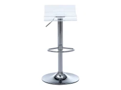 Conjunto de 2 bancos altos OLIVIER - Acrílico transparente