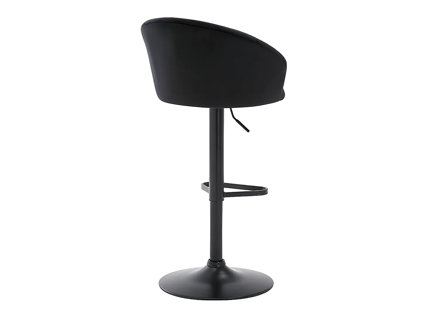Conjunto de 2 bancos altos veludo e metal preto - DORALIZ