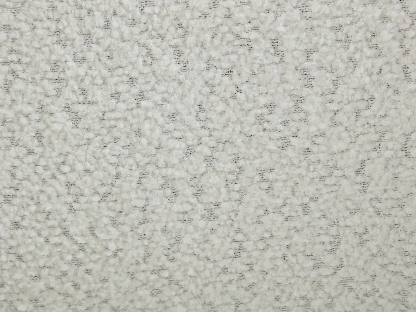 Conjunto de 2 bancos altos tecido bouclé e metal branco e preto - MONTENEGRO