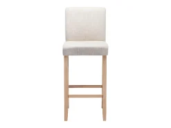 Conjunto de 2 bancos altos - Tecido - Bege - ROVIGO