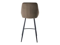Conjunto de 2 bancos altos - Veludo - Taupe - MASURIE