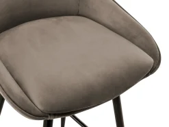 Conjunto de 2 bancos altos - Veludo - Taupe - MASURIE