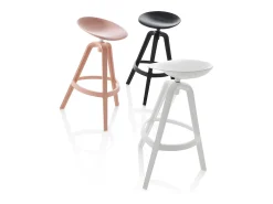 Conjunto de 2 bancos COLBY cor-de-rosa para interior/exterior