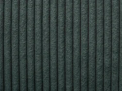 Conjunto de 2 bancos em veludo canelado e metal preto, altura regulável verde - LILIYA