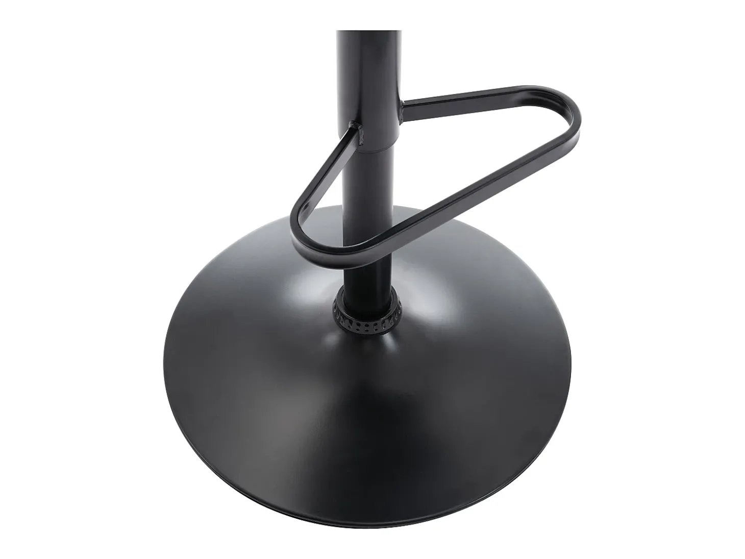 Conjunto de 2 bancos em veludo canelado e metal preto, altura regulável verde - LILIYA