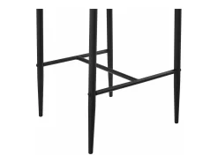 Conjunto de 2 bancos para cadeiras altas com pernas de aço e altura 66 cm branco preto 03_0005786/2