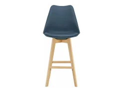Conjunto de 4 banquetas de bar em plástico sintético acabamento em faia 105 x 48 x 58 cm azul 03_0008717