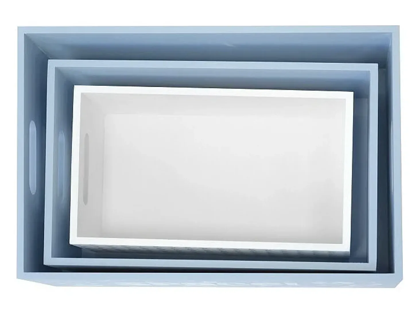 Conjunto de 3 caixas de madeira Space