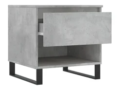 Conjunto de 2 Mesas de Centro | Mesa de apoio | Mesa de café 50x46x50 cm deriv. madeira cinza-cimento
