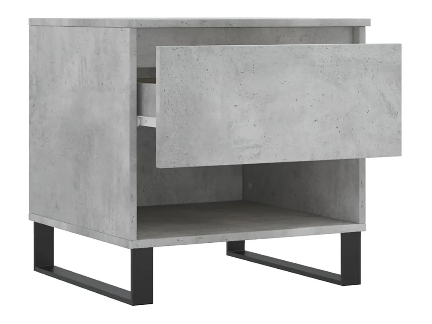 Conjunto de 2 Mesas de Centro | Mesa de apoio | Mesa de café 50x46x50 cm deriv. madeira cinza-cimento