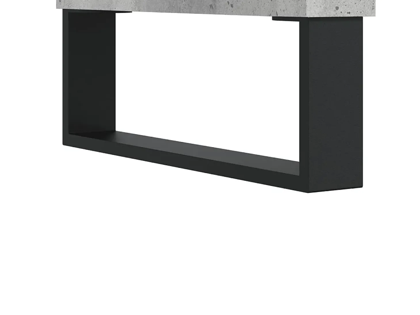Conjunto de 2 Mesas de Centro | Mesa de apoio | Mesa de café 50x46x50 cm deriv. madeira cinza-cimento