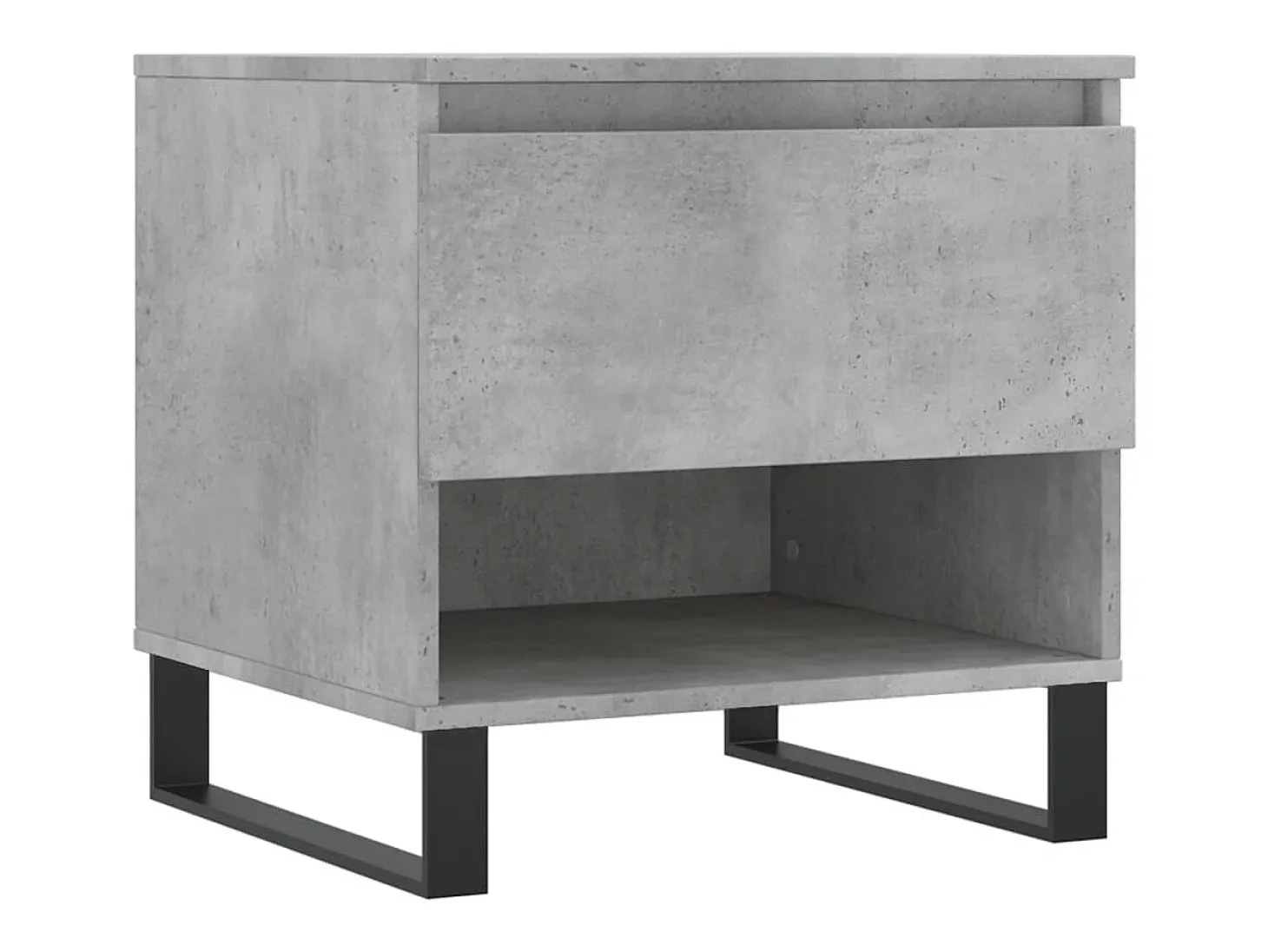 Conjunto de 2 Mesas de Centro | Mesa de apoio | Mesa de café 50x46x50 cm deriv. madeira cinza-cimento