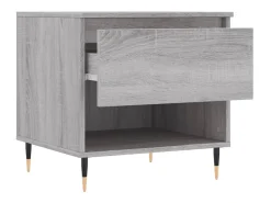 Conjunto de 2 Mesas de Centro | Mesa de apoio | Mesa de café 50x46x50cm deriv. madeira cinzento sonoma