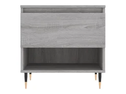 Conjunto de 2 Mesas de Centro | Mesa de apoio | Mesa de café 50x46x50cm deriv. madeira cinzento sonoma