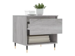 Conjunto de 2 Mesas de Centro | Mesa de apoio | Mesa de café 50x46x50cm deriv. madeira cinzento sonoma