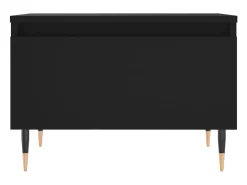 Conjunto de 2 Mesas de Centro | Mesa de apoio | Mesa de café 50x46x35 cm derivados de madeira preto