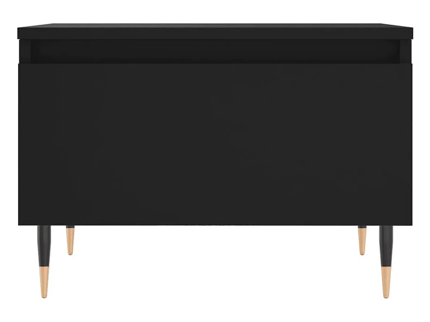 Conjunto de 2 Mesas de Centro | Mesa de apoio | Mesa de café 50x46x35 cm derivados de madeira preto