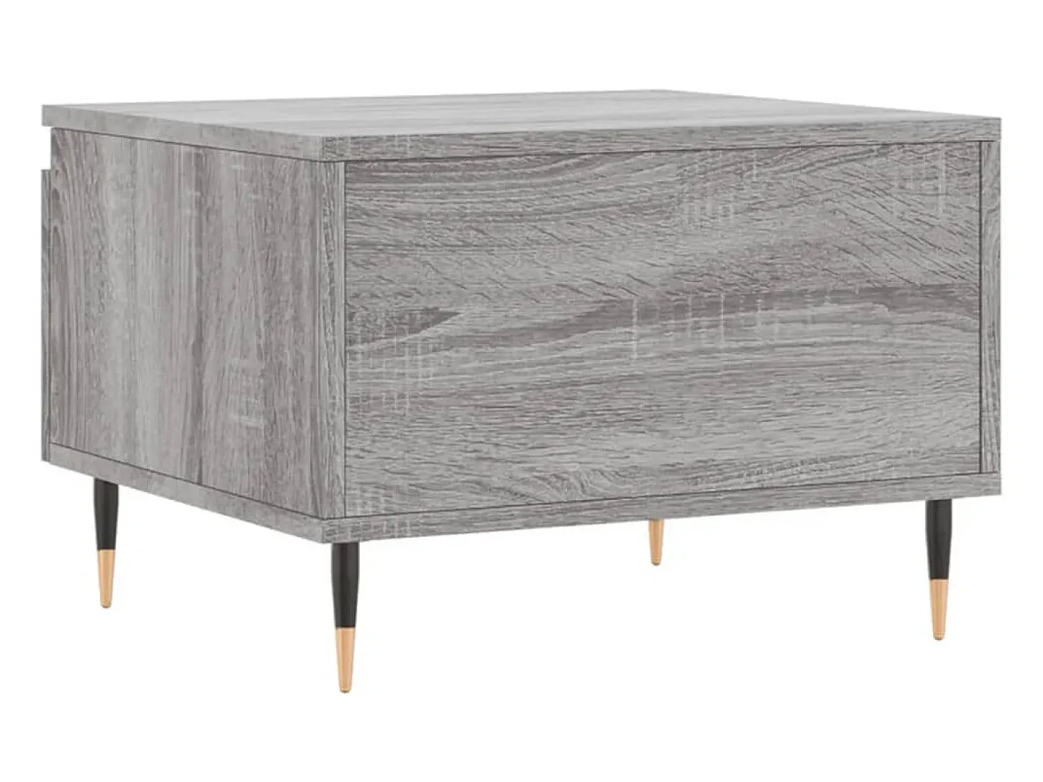 Conjunto de 2 Mesas de Centro | Mesa de apoio | Mesa de café 50x46x35cm deriv. madeira cinzento sonoma
