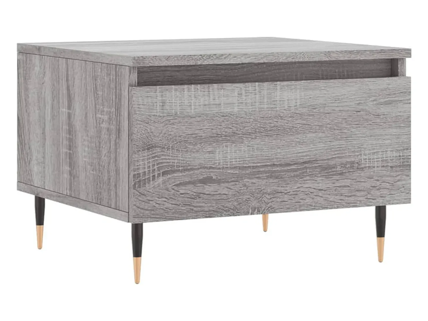 Conjunto de 2 Mesas de Centro | Mesa de apoio | Mesa de café 50x46x35cm deriv. madeira cinzento sonoma