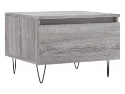 Conjunto de 2 Mesas de Centro | Mesa de apoio | Mesa de café 50x46x35cm deriv. madeira cinzento sonoma