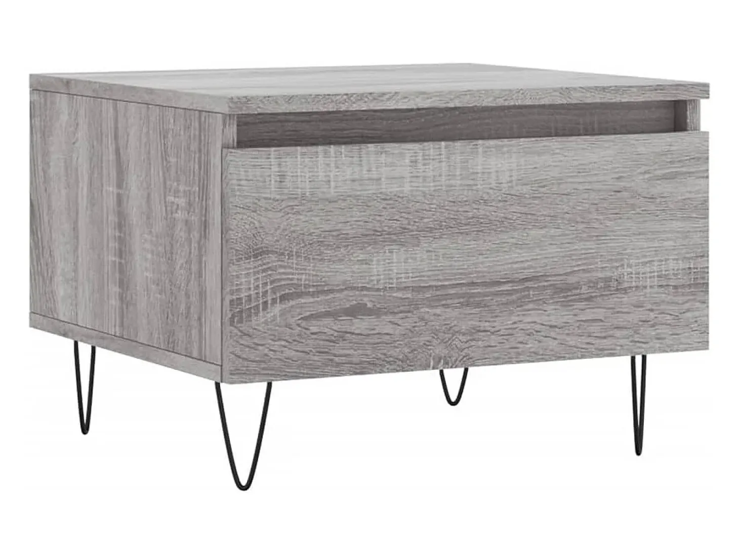 Conjunto de 2 Mesas de Centro | Mesa de apoio | Mesa de café 50x46x35cm deriv. madeira cinzento sonoma