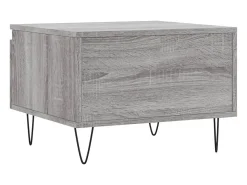 Conjunto de 2 Mesas de Centro | Mesa de apoio | Mesa de café 50x46x35cm deriv. madeira cinzento sonoma