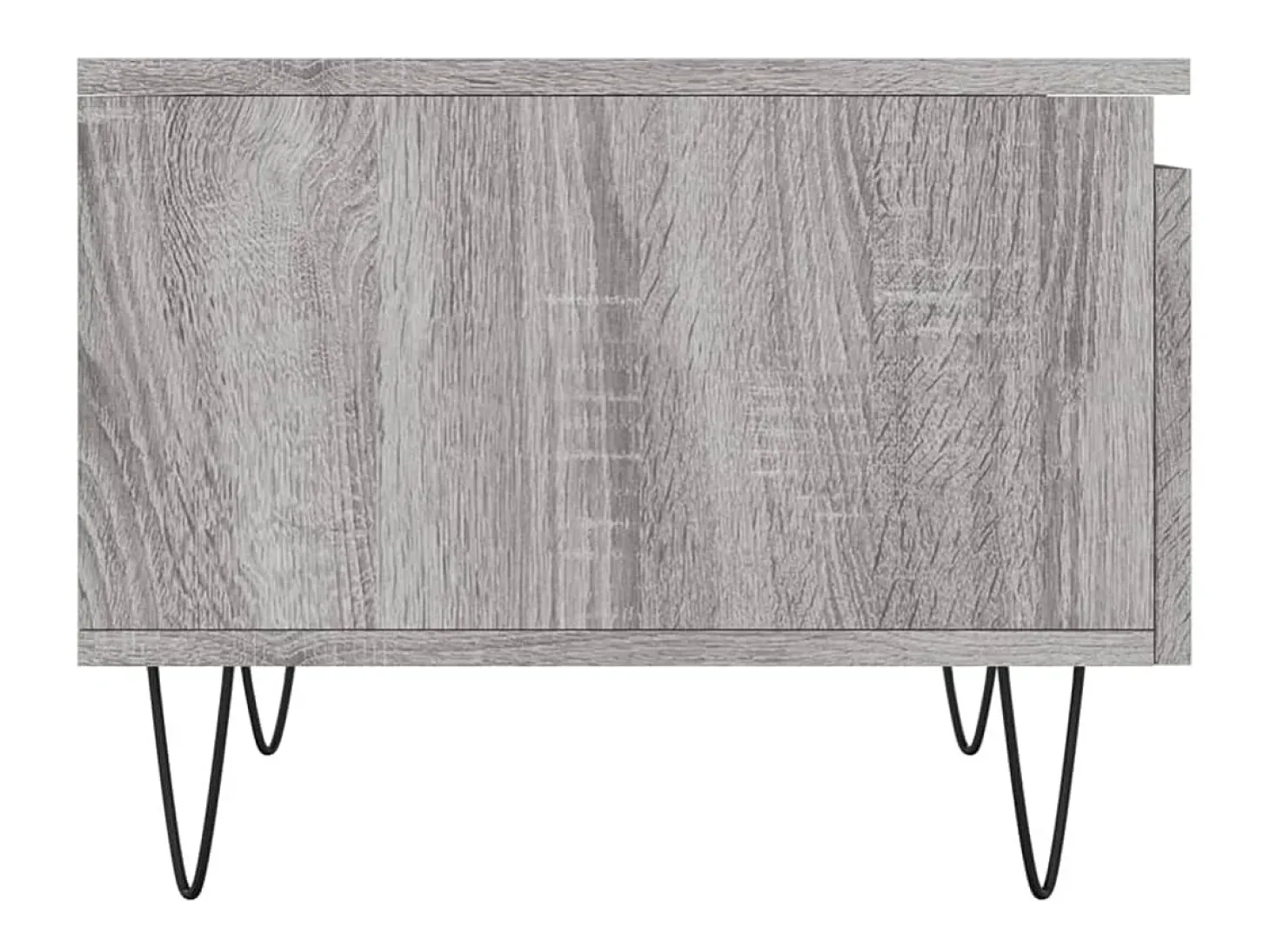 Conjunto de 2 Mesas de Centro | Mesa de apoio | Mesa de café 50x46x35cm deriv. madeira cinzento sonoma