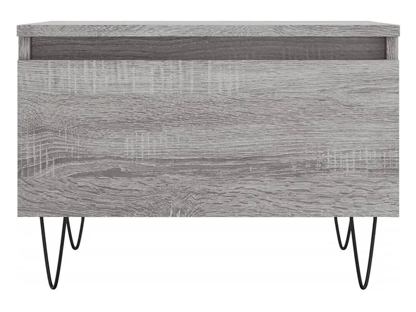 Conjunto de 2 Mesas de Centro | Mesa de apoio | Mesa de café 50x46x35cm deriv. madeira cinzento sonoma