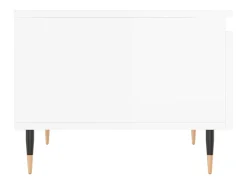 Conjunto de 2 Mesas de Centro | Mesa de apoio | Mesa de café 50x46x35cm deriv. madeira branco brilhante