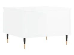 Conjunto de 2 Mesas de Centro | Mesa de apoio | Mesa de café 50x46x35cm deriv. madeira branco brilhante