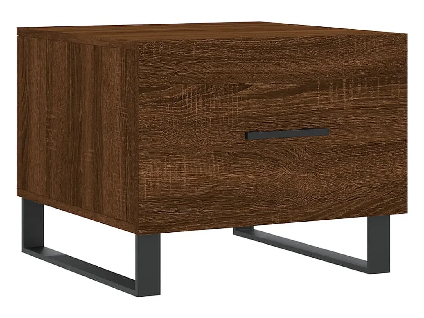 Conjunto de 2 Mesas de Centro | Mesa de apoio | Mesa de café 50x50x40 cm madeira proc. carvalho castanho