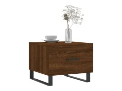 Conjunto de 2 Mesas de Centro | Mesa de apoio | Mesa de café 50x50x40 cm madeira proc. carvalho castanho